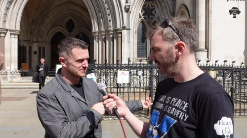 Tommy at the High Court London 6th May 2022