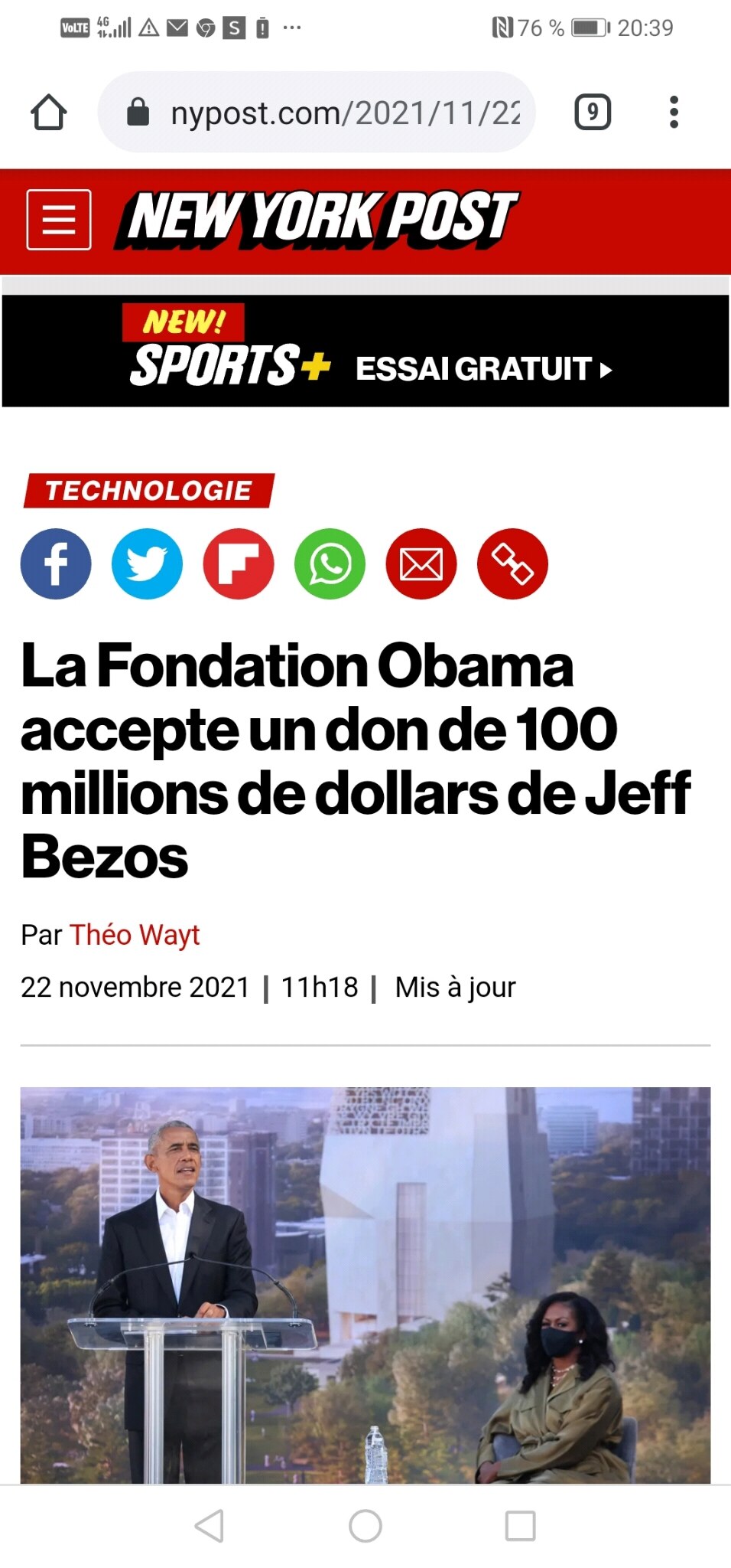 Magali_robin On GETTR: Https://nypost.com/2021/11/22/obama-foundation ...