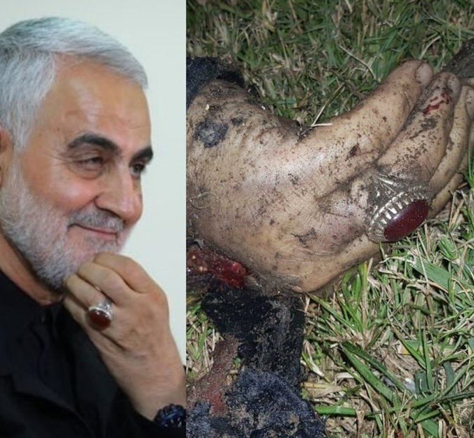 Soleimani's Ring
Wonder who has it?
Hope it's 45! 

