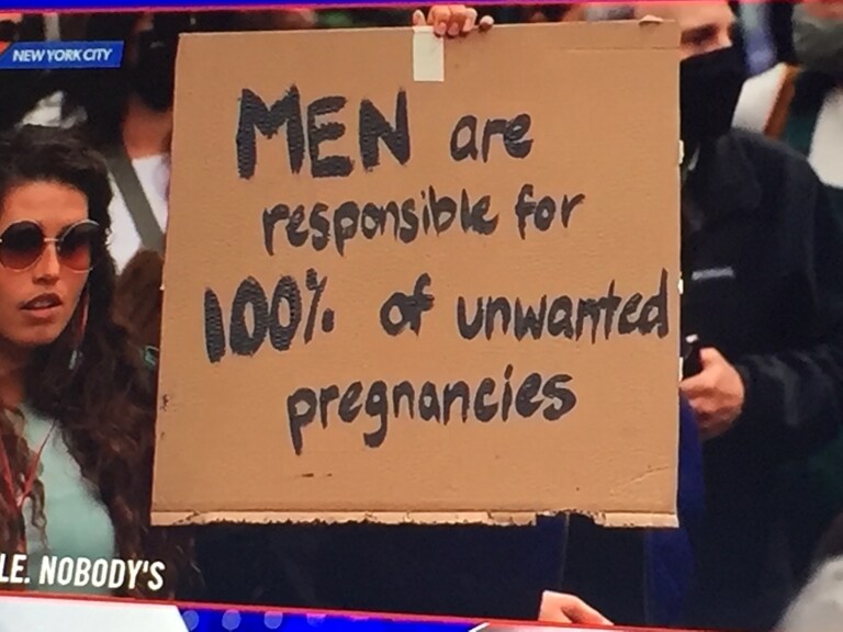 100%?? Not the voluntary spread of legs? This is a moral issue, but immoral people can’t and won’t understand.