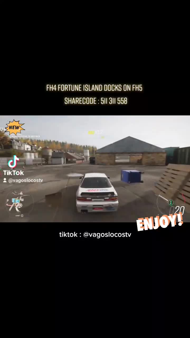 THE FH4 FORTUNE ISLAND DOCKS ON FH5 SHARECODE : 511311558 #forzahorizon5 #forzahorizon4 