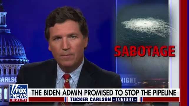 Tucker Carlson questions what happened to the Nord Stream pipeline:

"Did the Biden administration r...