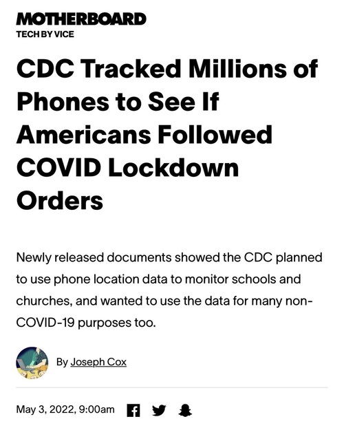 NEW - The CDC harvested data from tens of millions of phones in the United States to perform analysi...