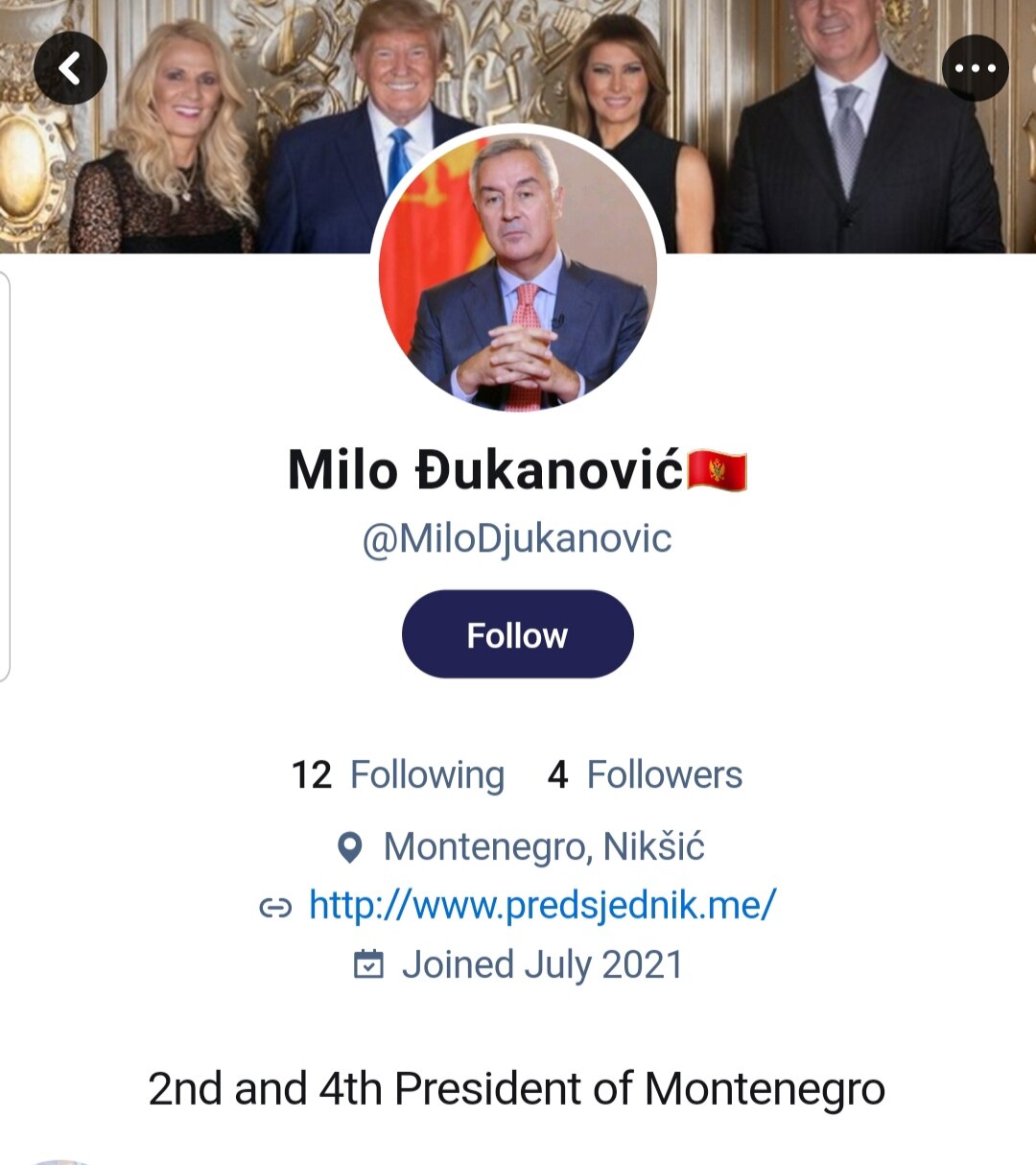 regeet if you have more followers then the former president of Montenegro