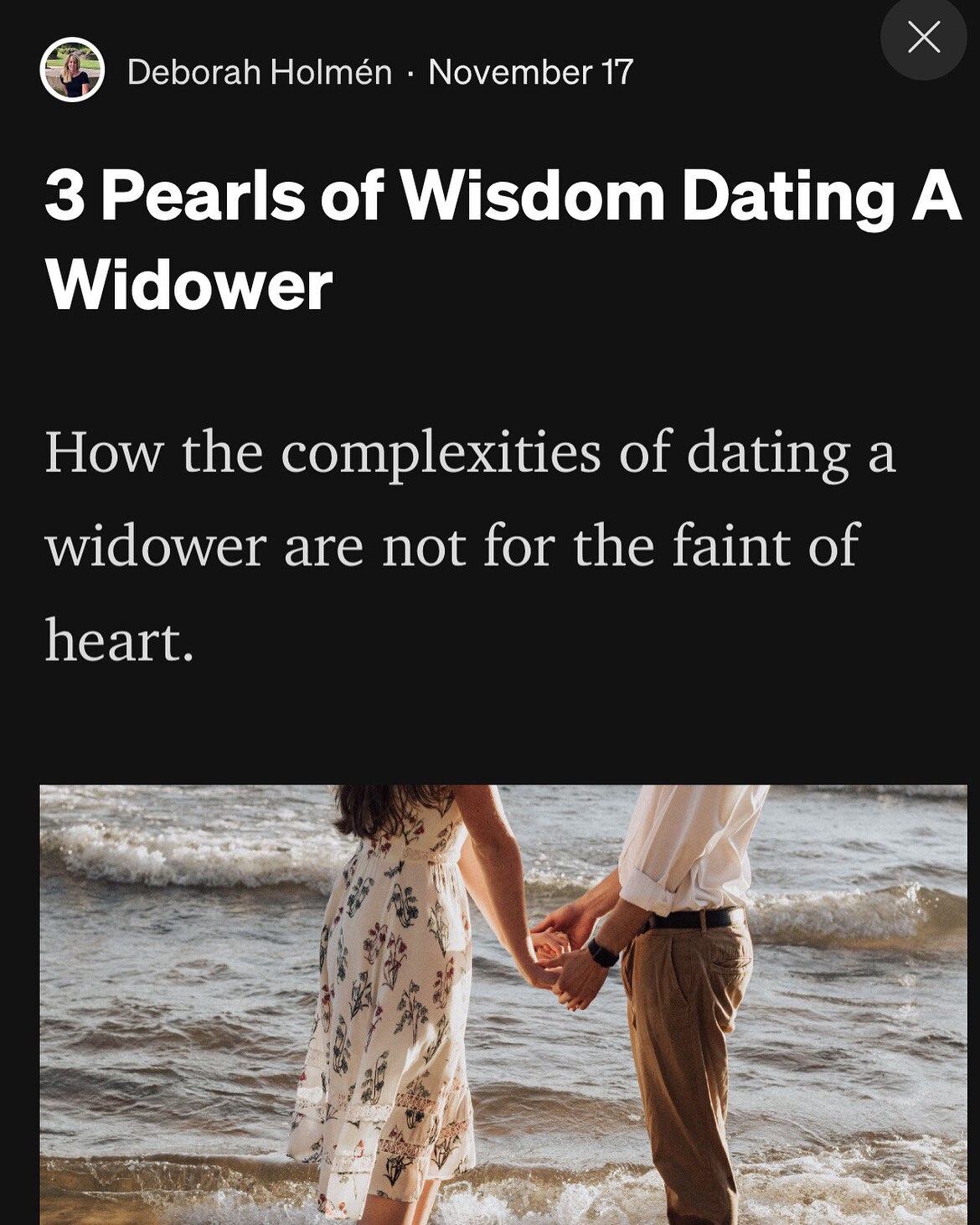 There are special complexities when you enter into a relationship with a Widow or Widower. Here are ...