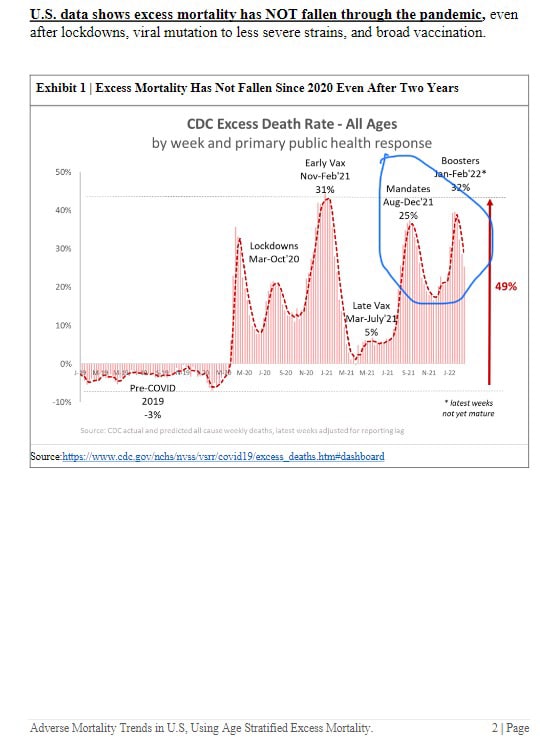 Why did mortality rise after we did all the recommendations of Fauci, CDC & “Miracle Vaccines?” Wait...
