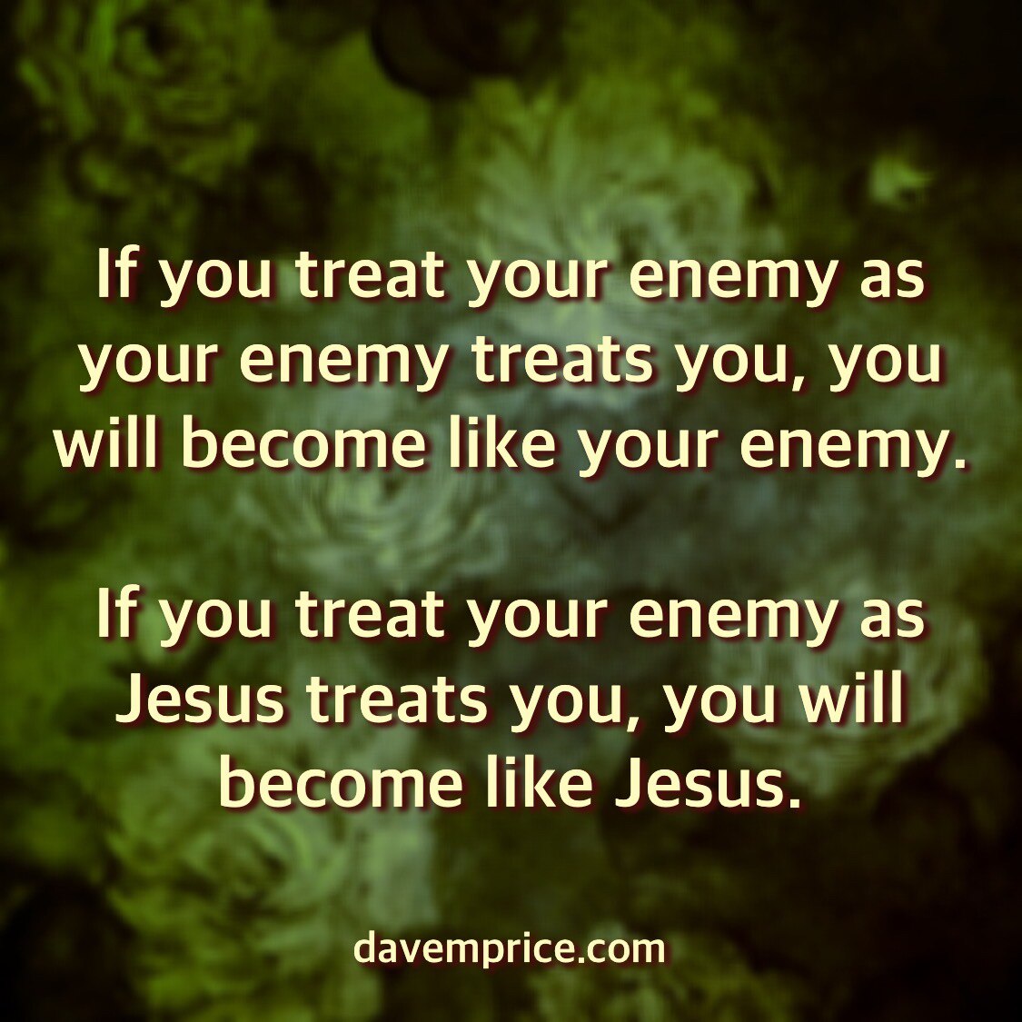 How to Treat an Enemy
https://davemprice.com/?p=2274 

