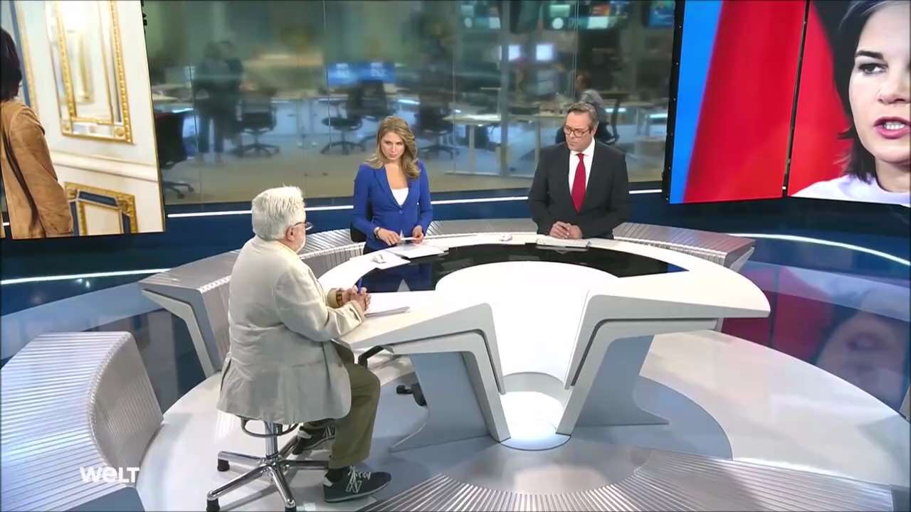 Unglaubliche Szenen aus dem Welt-Studio in Berlin: Henryk Broder lobt die Grünen als wirklichkeitsbe...