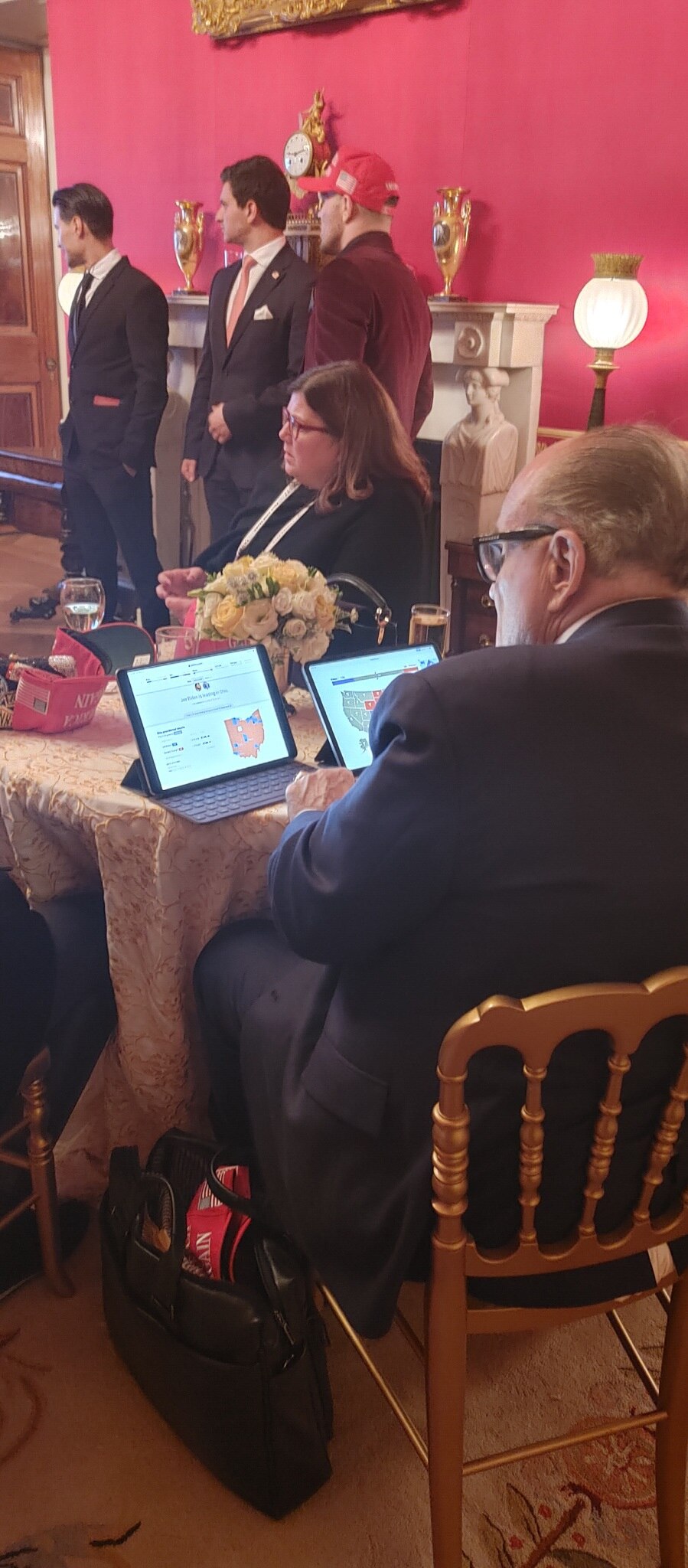 I was there, he didn’t drink all night. This is what Rudy was doing.