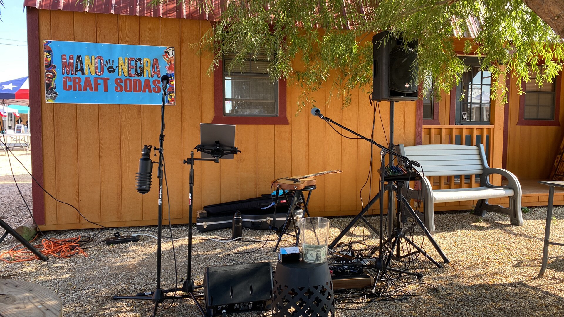 Kim and I are performing at the Wolfforth Farmers Market today at 10:00 am until 12 or 1.  Www.kiman...