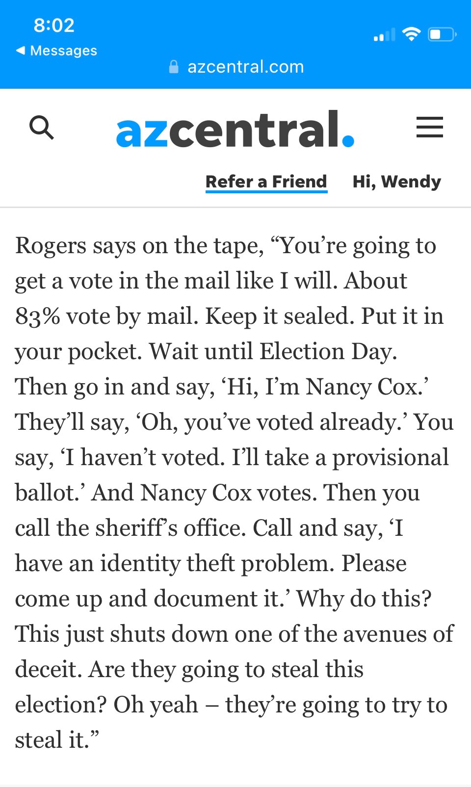 Thank you EJ”Martini” for spreading the word, so many MORE VOTERS will now be aware of this possible...