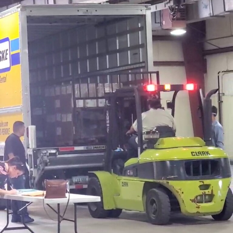 HAPPENING NOW: The ballots are being loaded for transportation to the Maricopa County Treasurer for storage.