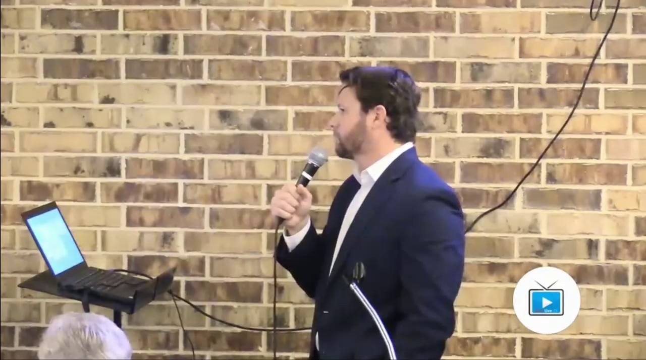 A constituent asks Dan Cringeshaw what he has done to help Jan 6 election integrity patriot prisoner...