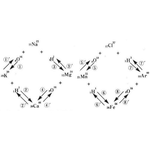 ミネラルの不思議
　
ミネラルの主な働きは、ビタミンと同じく酵素の成分となって、体の化学反応を 進めたり、情報の伝達に利用されます。
体の５％はミネラルで出来ているそうです。
　
このミネラルの不思議...