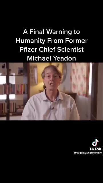 Share worldwide!!!!!!!!

Former Pfizer chief scientist Michael Yeadon:
Masks don't work, lockdowns n...