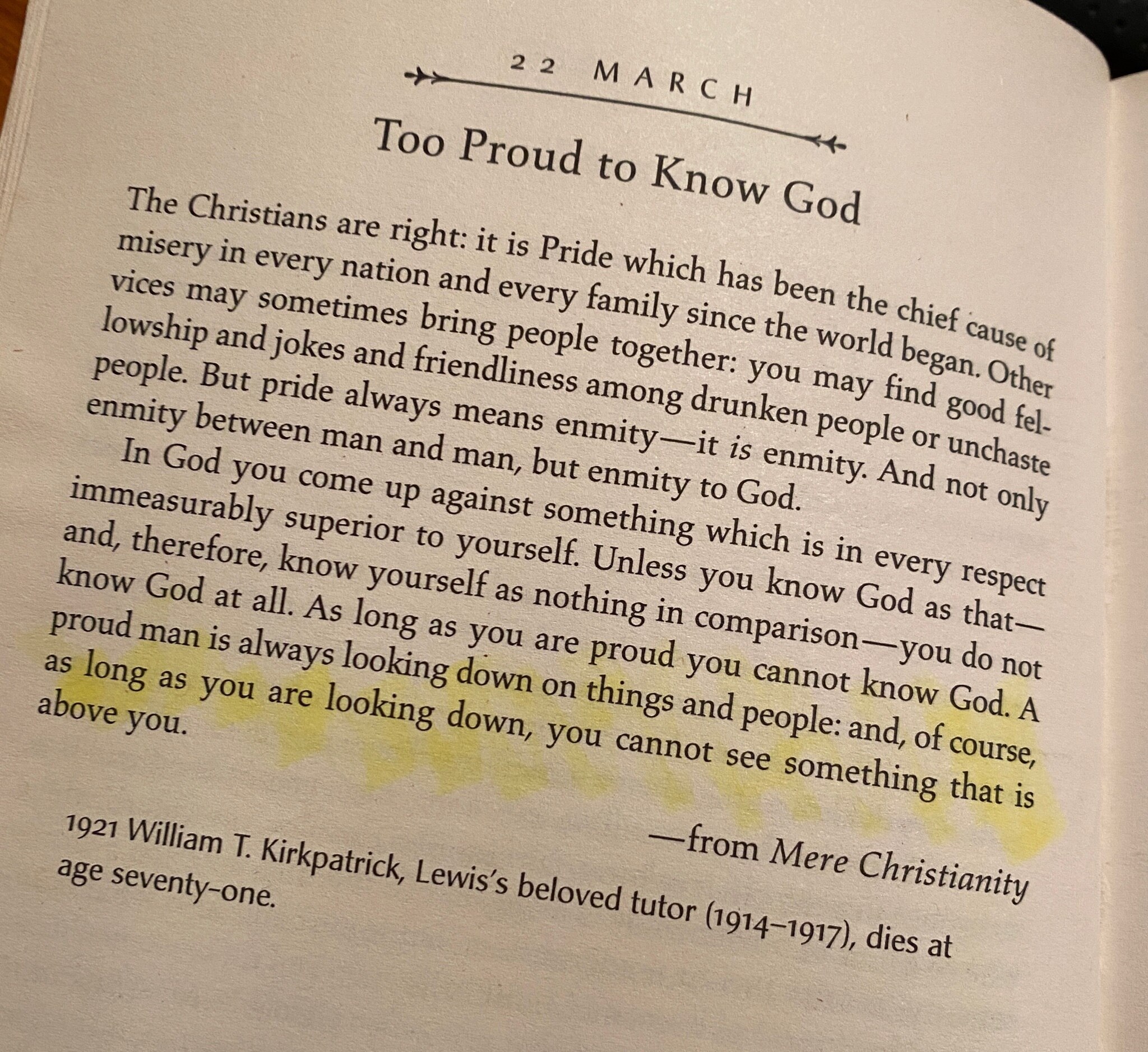 To proud to know God