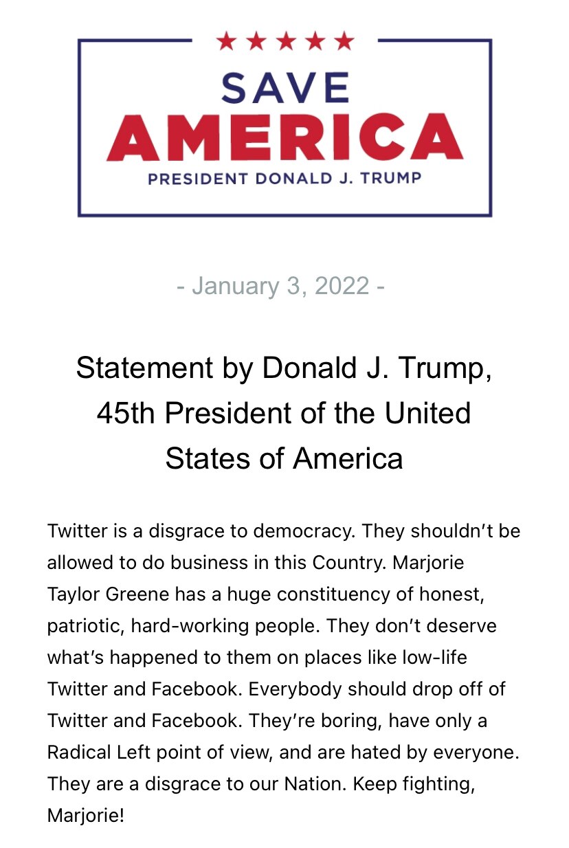 Where is GOP Leadership’s statement like this backing MTG?

@GOPChairwoman?
McConnell? McCarthy?

Th...