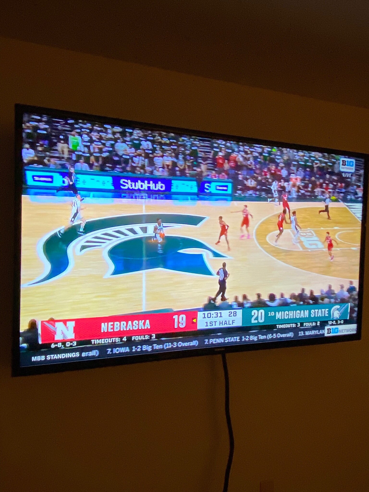 So I guess you can have a full house at MSU for a basketball game but they can’t have in person educ...