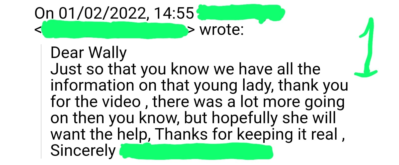 Child welfare in NYC emailed me (#1) I replied (#2)
Final email (so far)  from CPS or whatever they are in USA (#3)
I think they are self explanatory.  I'm not responsible for Chibella Chan aka Natalyas lifestyle or choices. I'm only trying to help.
Christopher Bouzy has a LOT to answer for.
RegardsvWally.