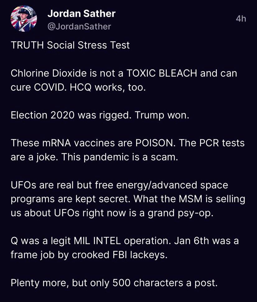 Truth Social Stress Test