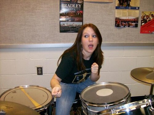 Just a nerdy band geek! #bandgeek #mondayvibes #redheadgirl