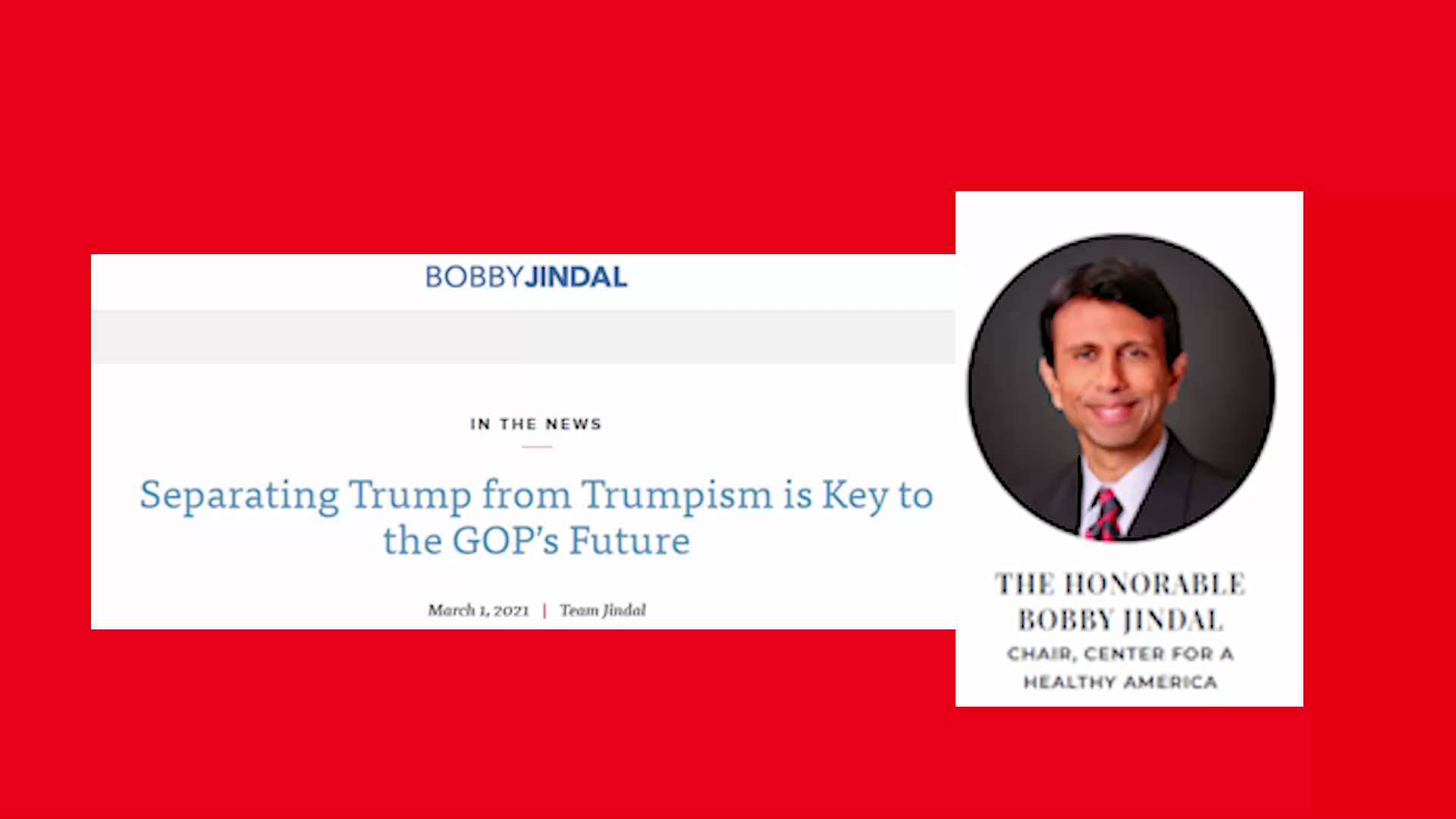 Here's why Pres. Trump should cancel his speech tomorrow at his Trumpism Without Trump Trojan Horse ...