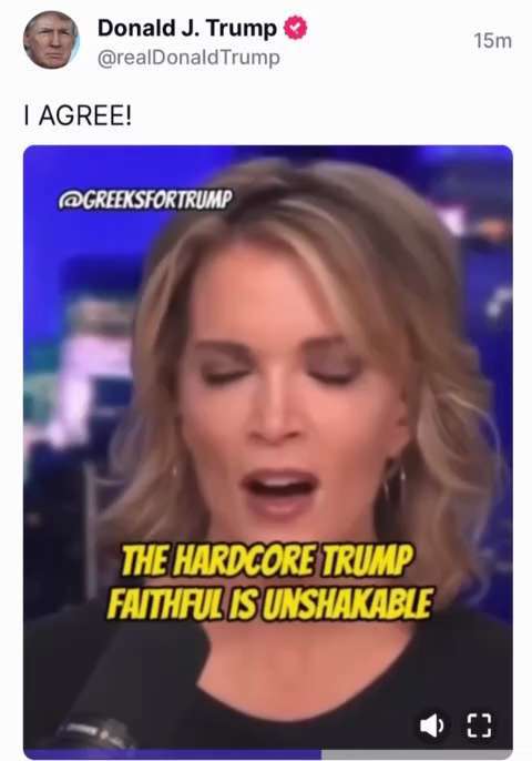 Trump just posted this