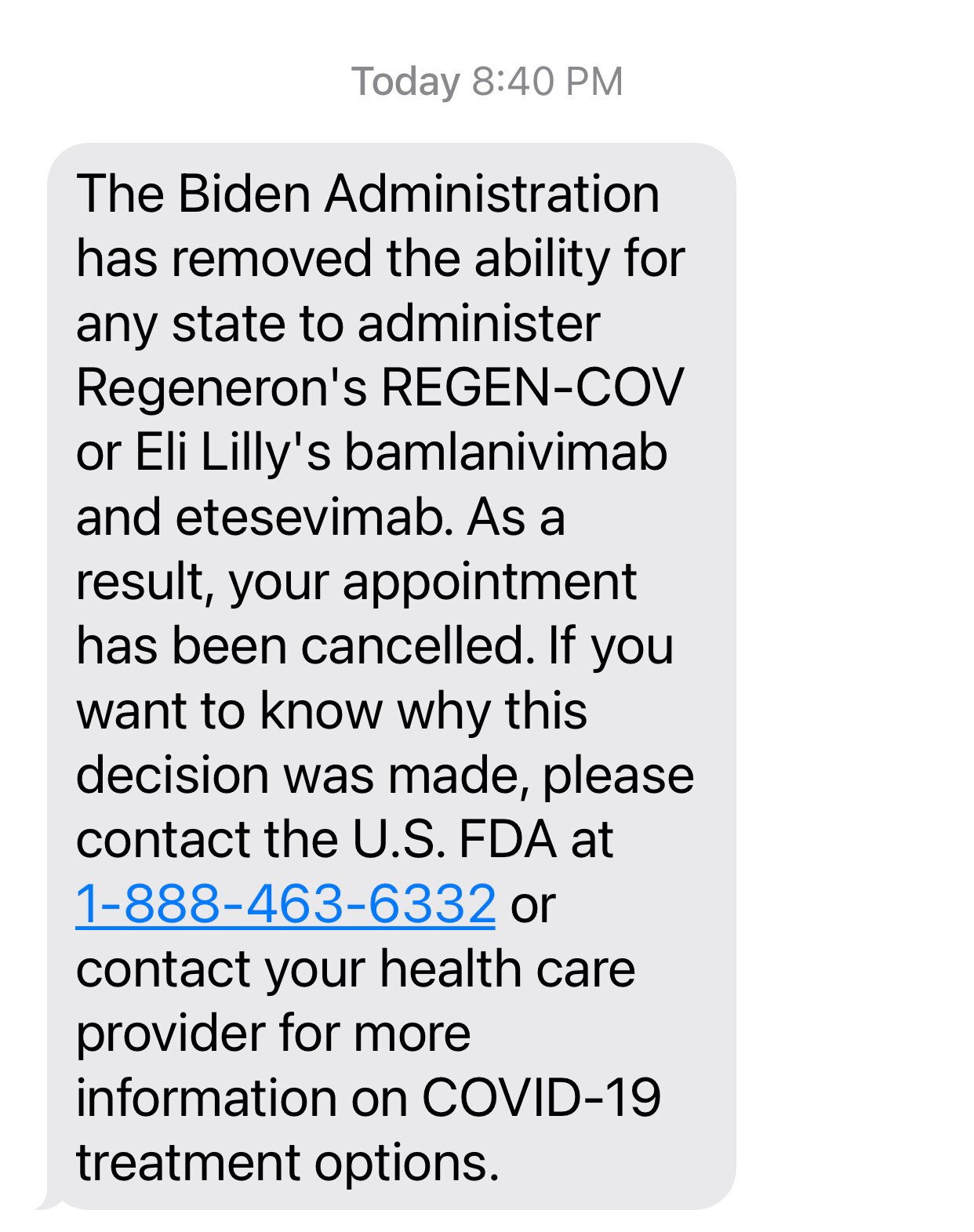 I don’t understand…I had an appointment for Monoclonal Antibodies for my daughter and then I just re...