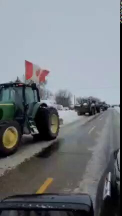 WATCH: A large Canadian farmer's convoy is on the roll north of Detroit near the Sarnia border. 

Join now and invite friends
If you dont like fb join telegram now here: https://t.me/Truckers4f