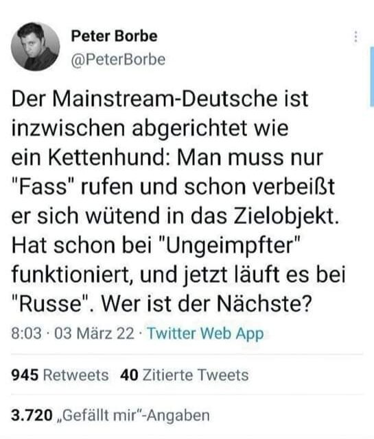 So sieht's aus 👇🏽