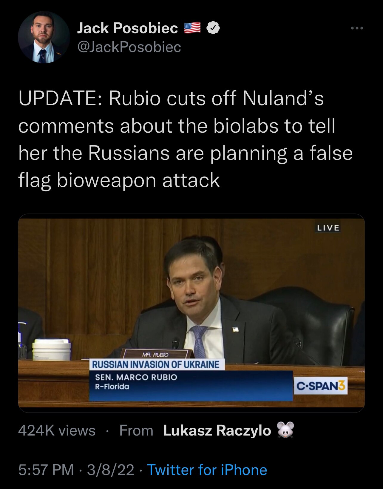 Little Marco running defense in front of the Administrative State — Nuland is one of the Architects ...