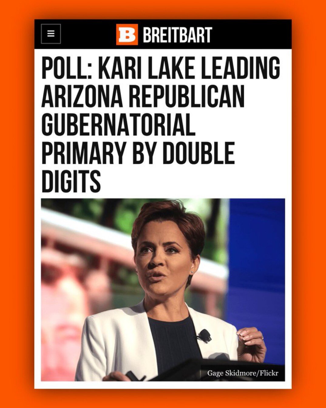 WINNING BIG: Trump Endorsed @KariLake Polls Higher Than All Of Her Competitors COMBINED. 

“Republic...