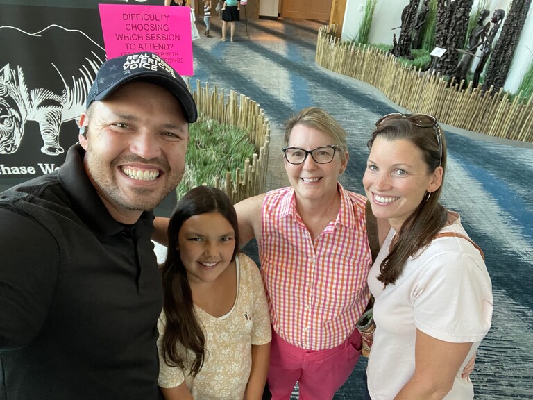 So surprised and happy to meet Ben Bergquam at the Home School Convention in Round Rock Texas! My daughter in law and I are looking into home school for my