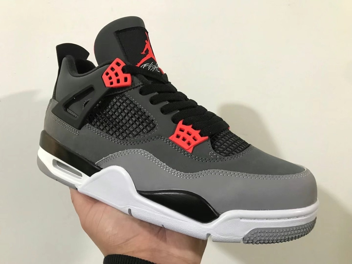 on GETTR AIR JORDAN 4 Grey/Infrared Expected to release