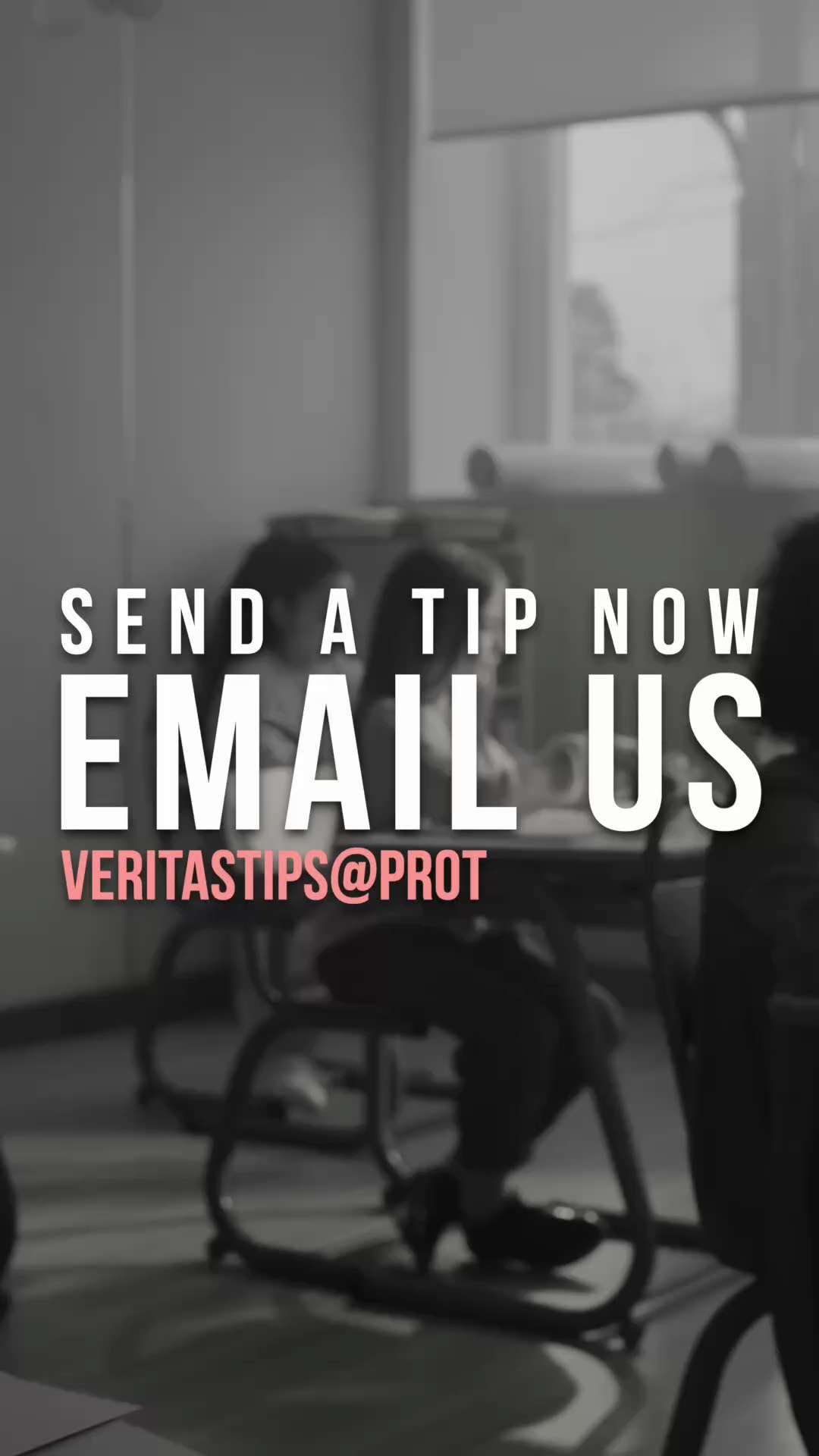 Project Veritas on GETTR : Are you seeing corruption at your child's school?  Send a tip now: VeritasTips@ProtonMail.com