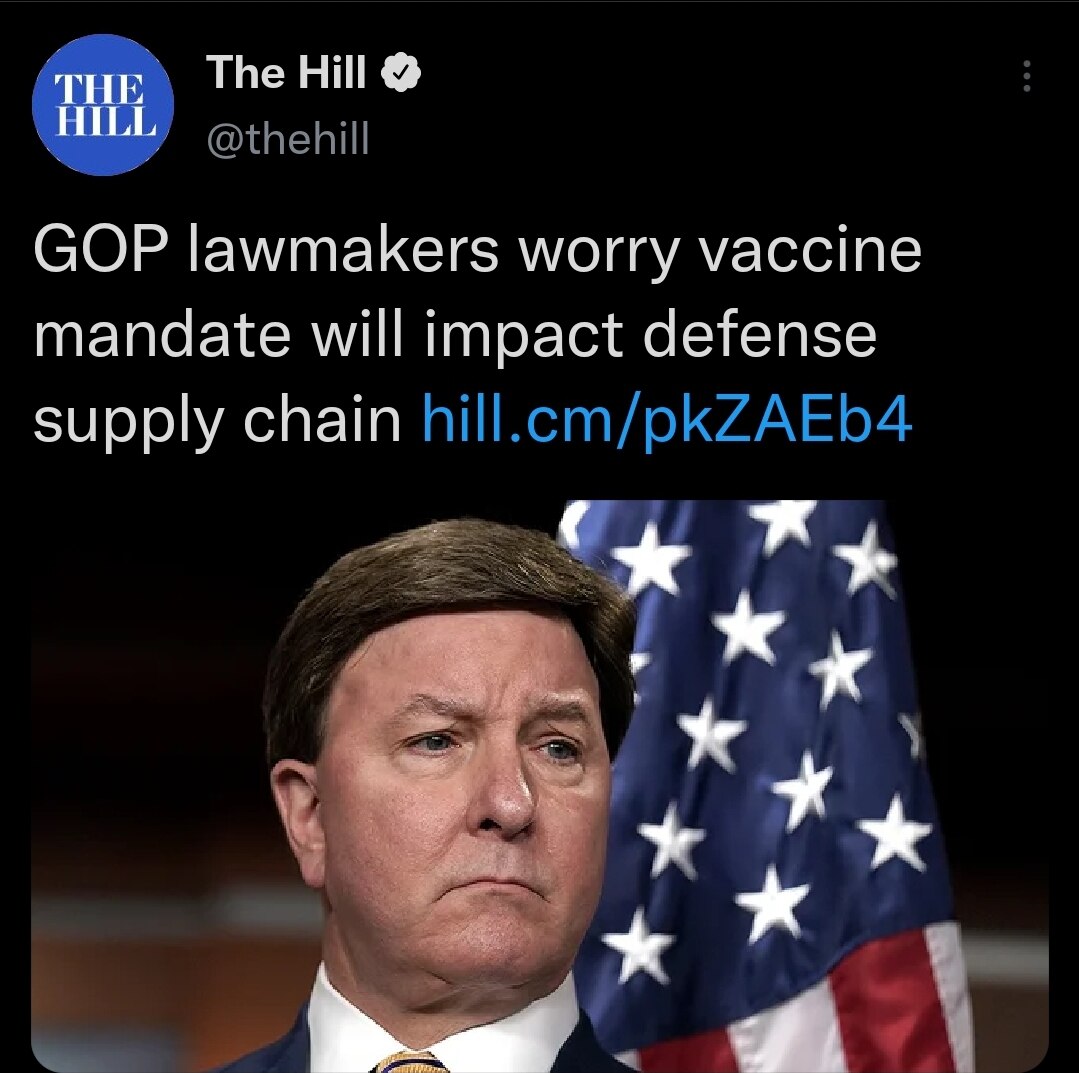 Won’t SOMEBODY think of the Military Industrial Complex?!!?