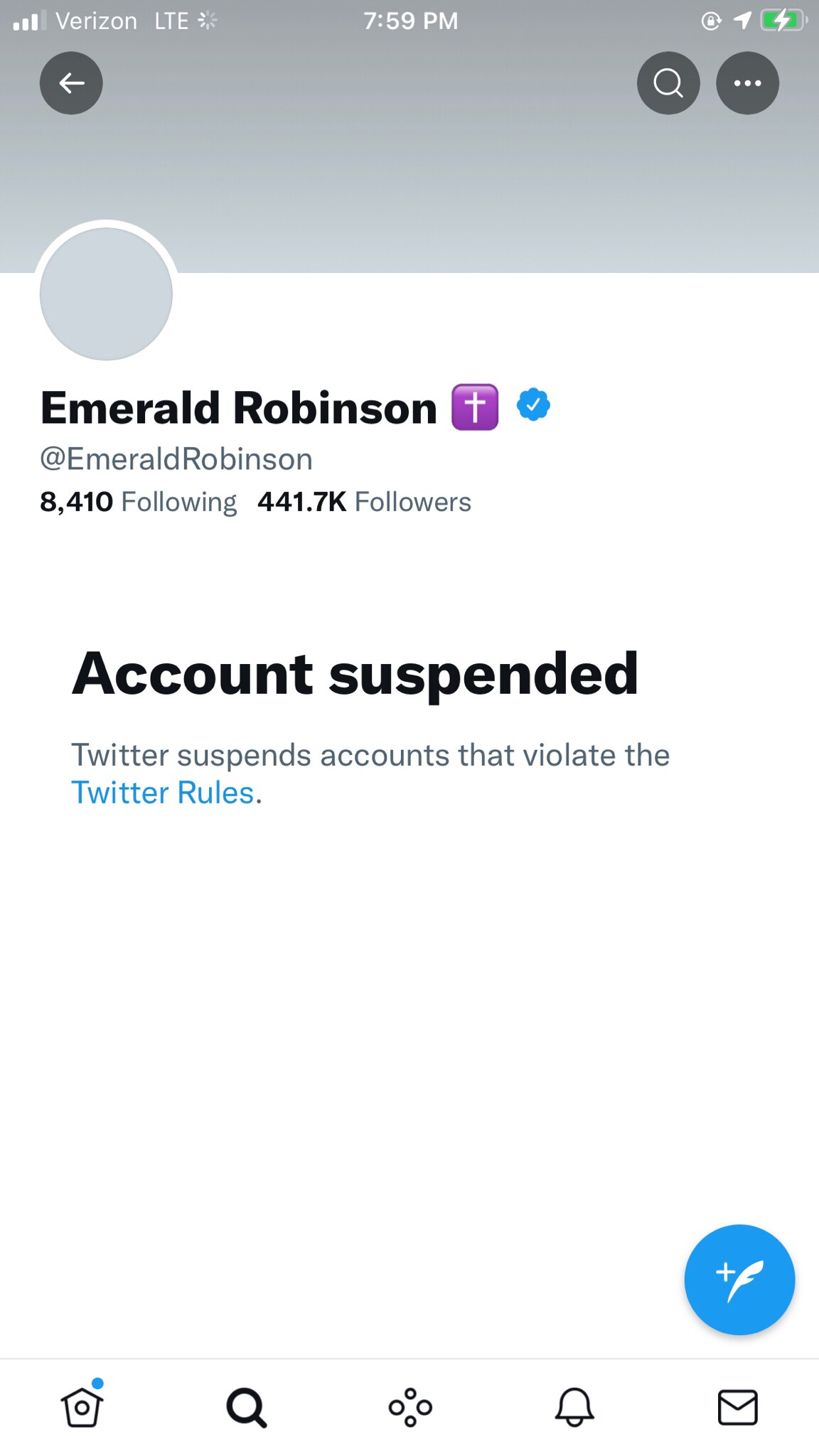 @emeraldrobinson What was it this time? More of the truth from you they can’t handle?