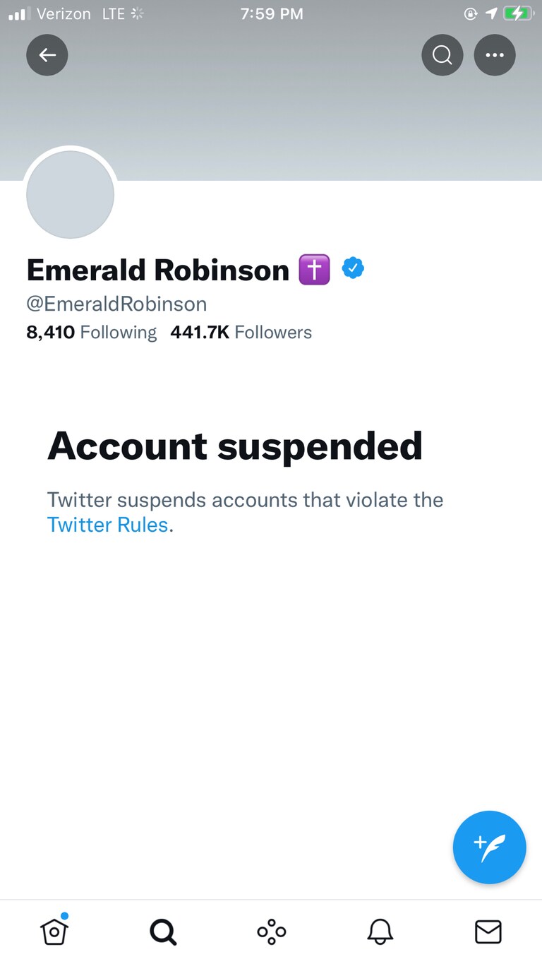 @emeraldrobinson What was it this time? More of the truth from you they can’t handle?