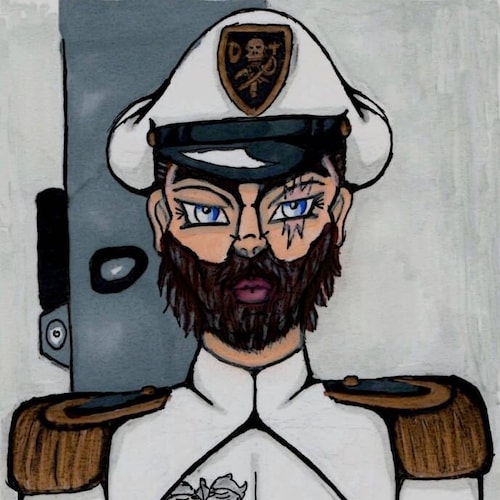 Captain of the Delta 4 Pirate Submarine
Artist, working man, and loving husband, bitterly clinging to God and Guns.