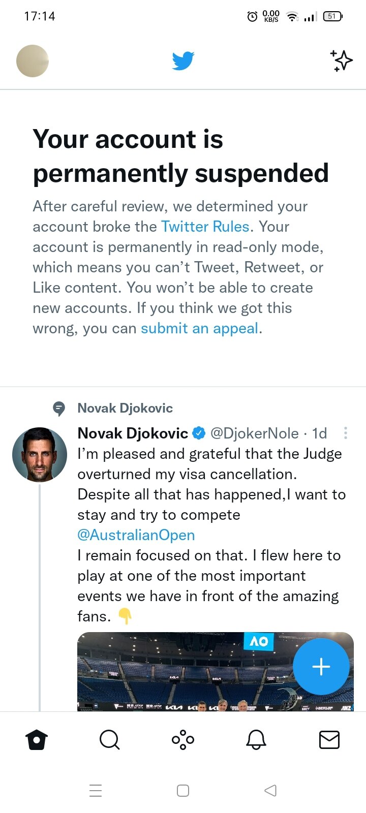 been permanently band on twitter because the tall the truth is coming out and they don't like that a...