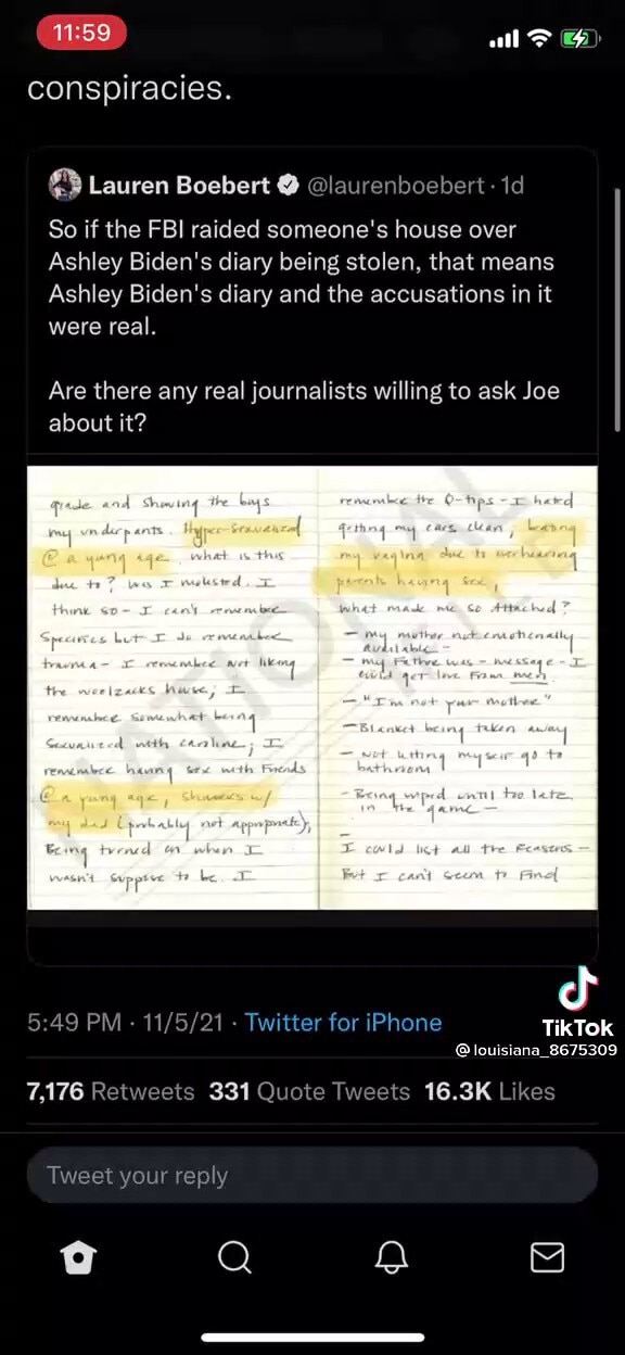 𝕂𝕒𝕥𝕙𝕪 On Gettr Lets Not Forget About Ashley Bidens Diary And How