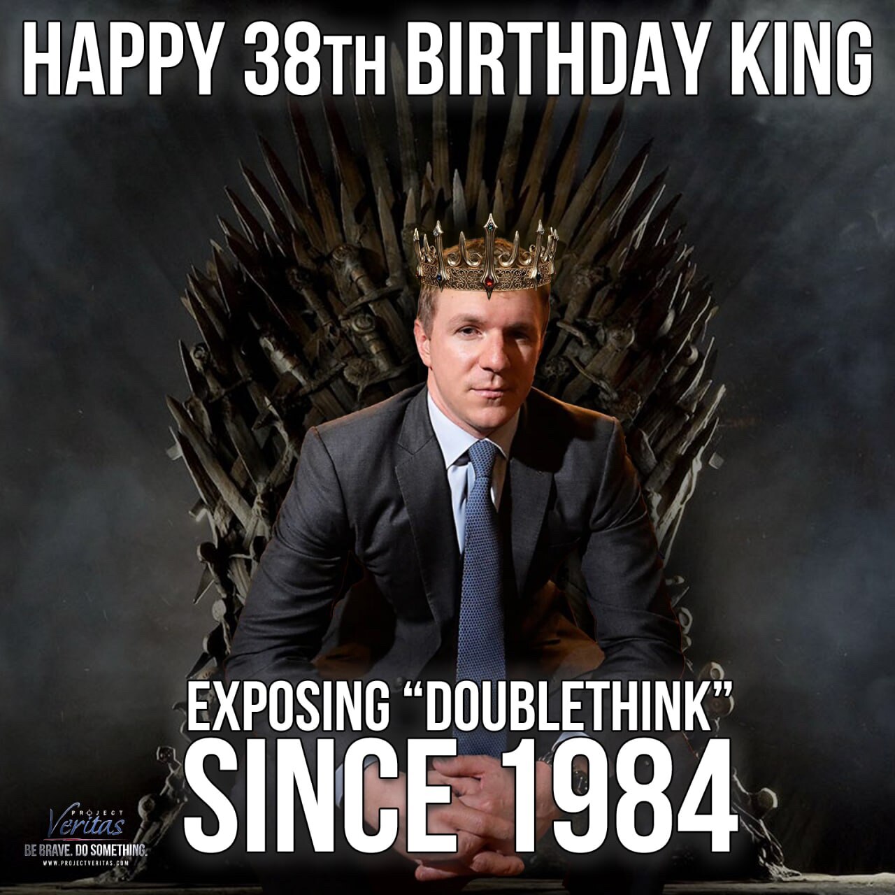 On behalf of the entire Project Veritas team, we'd like to wish a very Happy Birthday to our Founder...