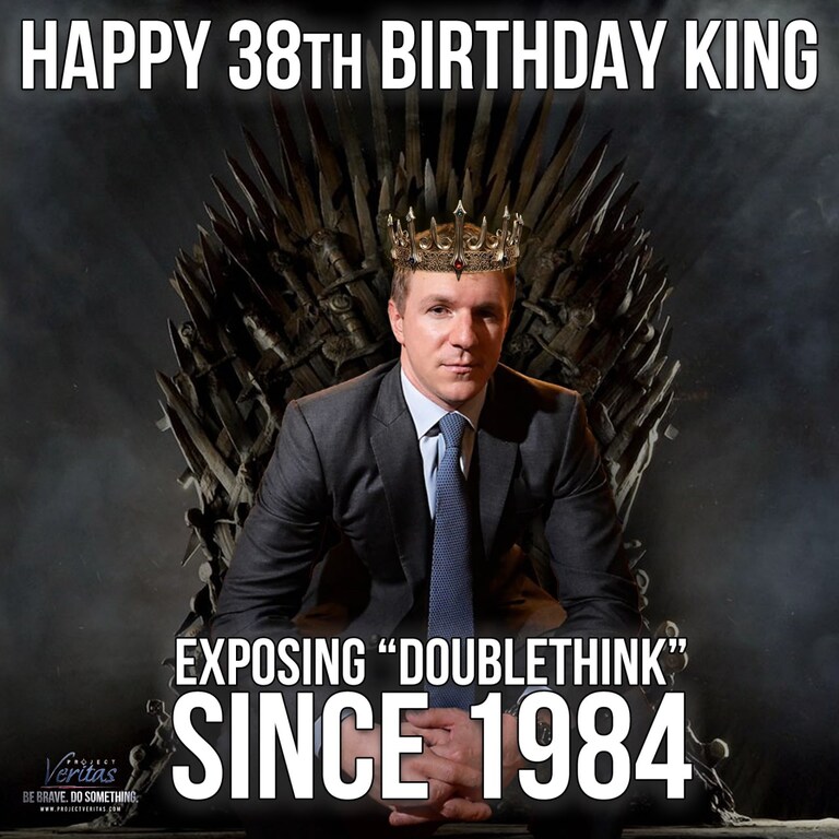 On behalf of the entire Project Veritas team, we'd like to wish a very Happy Birthday to our Founder & CEO, James O'Keefe 🎂
Send James a birthday message
