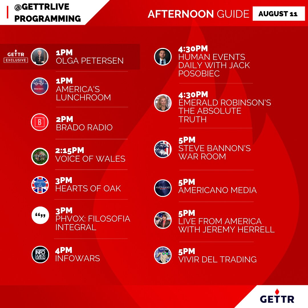 An afternoon of great livestreams are coming your way! Be sure to tune in.

@OlgaPetersen 
@Americas...