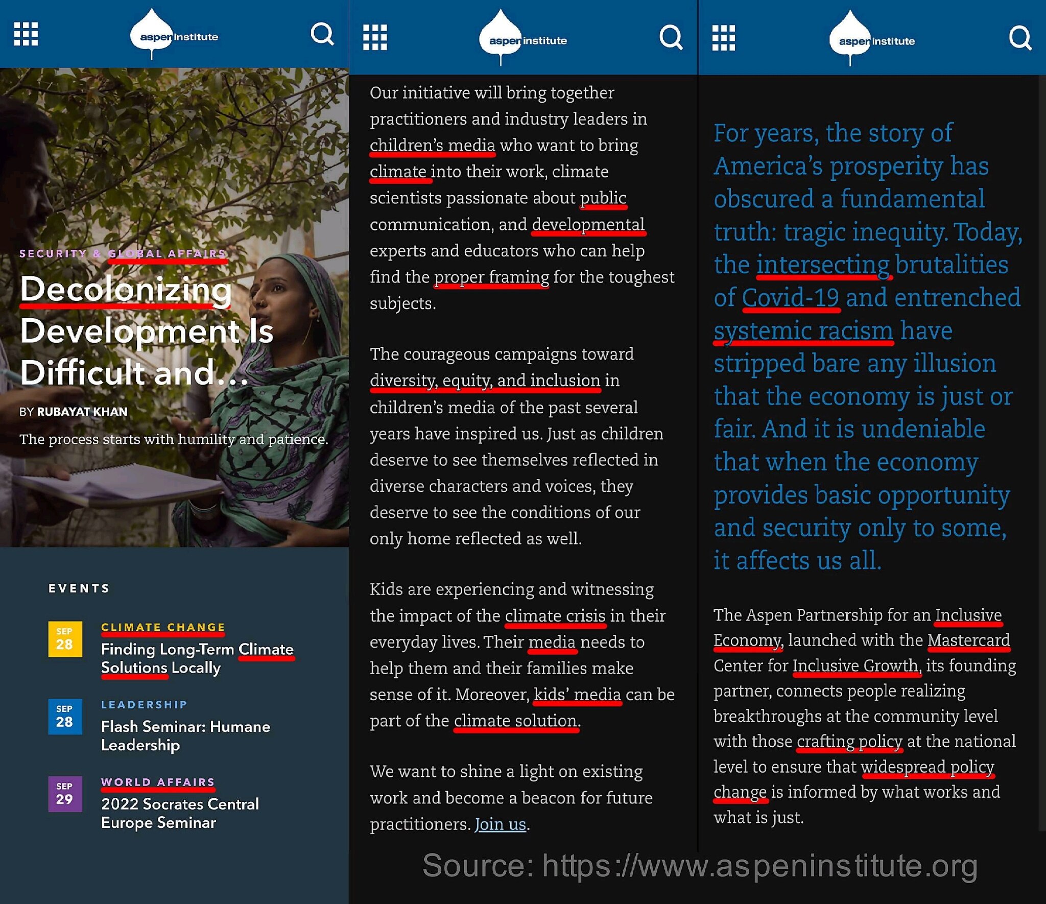 The Aspen Institute is yet another globalist NGO, receiving millions in funding from Western univers...