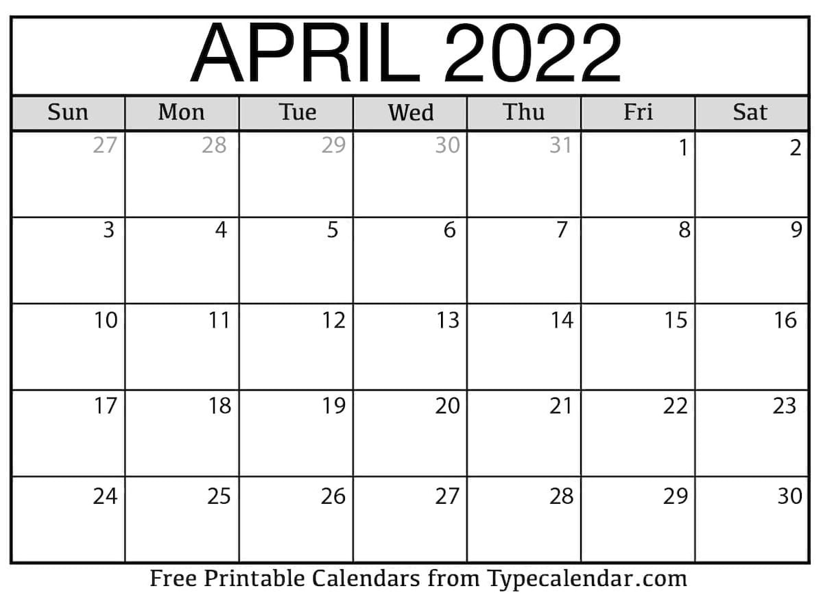 Printable april 2022 calendar are free monthly calendars where you can be customize to suit your nee...