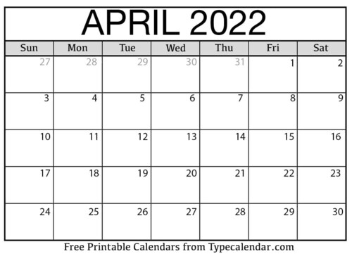 Printable april 2022 calendar are free monthly calendars where you can be customize to suit your needs. Also you can enter holidays, events and observations. After that, you have a monthly planner that is ready to print! For more details about online calendars, visit TypeCalendar.com. You can print, download and also share with others. The April 2022 Calendars created by us are simple, easy to use and beautiful enough to be used on a desk or as a wall calendar.
Contact Information:
Website: https://www.typecalendar.com/april-calendar.html
Address: 2071 S Pacheco St, Santa Fe, NM 87505
Phone: (800) 275-8777
Hashtag: #aprilcalendar #april #2022april #printable #april2022calendar