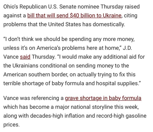 “Tim Ryan is pushing billions in foreign aid while the communities he serves in Congress have been d...