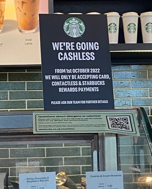No loss. They never got my cash anyway. 

#Starbucks #CashlessSociety #UseCASH #Resist