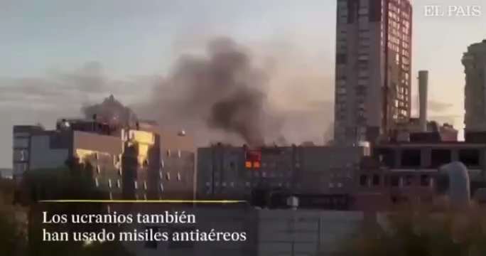 BREAKING: In Kiev, they tried to shoot down a drone with a rocket

After the launch of the air defen...